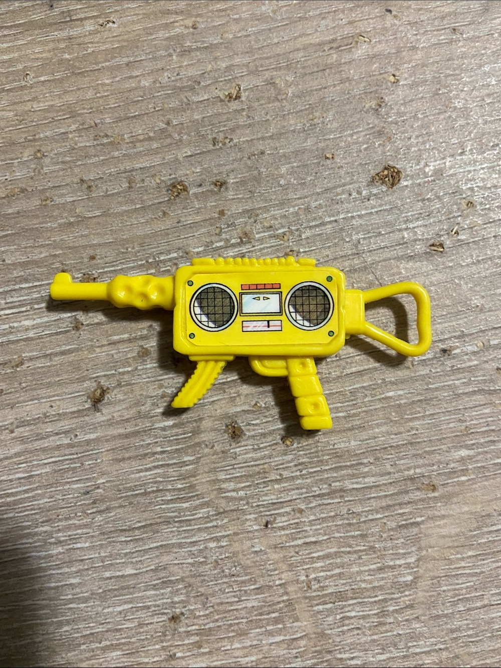 TMNT Beachcombin Mike BOOM BOX GUN 1992 sewer spitting yellow weapon accessory